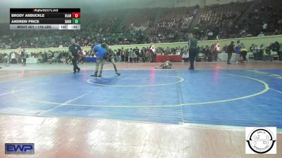 118 lbs Consi Of 16 #2 - Brody Arbuckle, Blanchard High School vs Andrew Price, Sand Springs Jr High