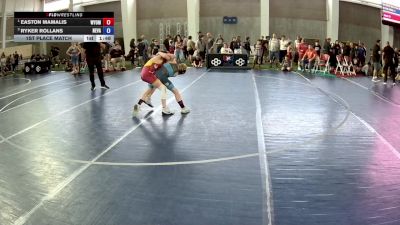 80 lbs 1st Place Match - Easton Mamalis, Wyoming vs Ryker Rollans, Nevada