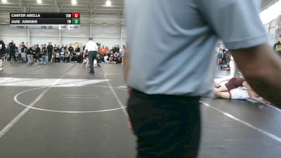 144 lbs Round 7 (8 Team) - Jake Junkins, Freakztyle Wrestling vs Carter Abella, Team Kaizen Wrestling