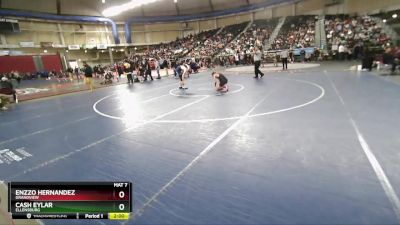 2A 106 lbs Quarterfinal - Cash Eylar, Ellensburg vs Enzzo Hernandez, Grandview