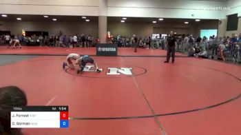 113 lbs Prelims - Jax Forrest, North Carolina vs Drew Gorman, Georgia