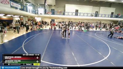 41-45 lbs Round 1 - Jackson Colvin, Roy Wrestling Club vs Grayson Jensen, Westlake