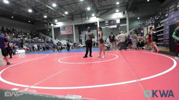 97 lbs Rr Rnd 1 - Loren Hodge, Pawhuska Elks Takedown vs Mia Candelaria, Tulsa Blue T Panthers