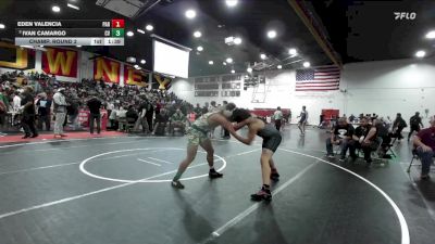 175 lbs Champ. Round 2 - Ivan Camargo, Coachella Valley vs Eden Valencia, Paramount