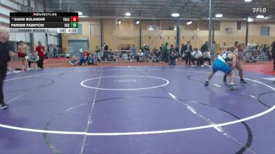 157 lbs Champ. Round 1 - Parker Fabrycki, Clackamas Community College vs Zakin Bolander, Treasure Valley Community College