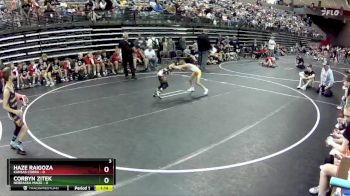 50 lbs Semis & 1st Wrestleback (8 Team) - Haze Raigoza, Kansas Cobra vs Corbyn Zitek, Nebraska Maize