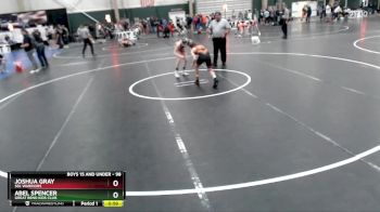 98 lbs Cons. Semi - Abel Spencer, Great Bend Kids Club vs Joshua Gray, SBL Warriors