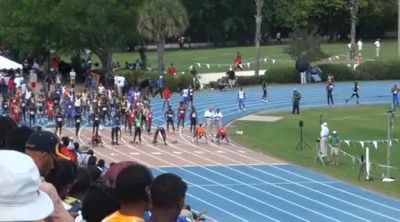 B 100 H01 (Bracy False Start, 2012 Florida Relays)