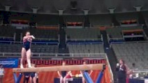 Illinois podium training balance beam