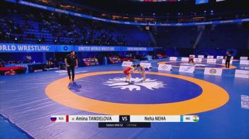 62 kg 1/8 Final - Amina Tandelova, Russia vs Neha Neha, India