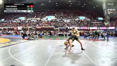 AA - 157 lbs Cons. Semi - Teagan Dixon, Great Falls CMR vs Luke Widman, Missoula Sentinel