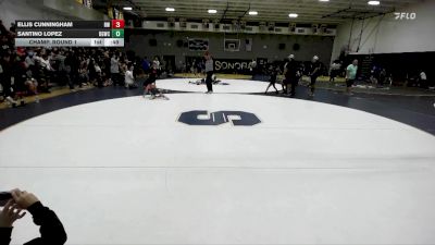 49 lbs Champ. Round 1 - Santino Lopez, Devil`s Gate Wrestling Club vs Ellis Cunningham, Reign WC