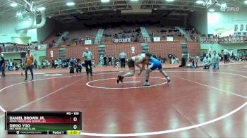 106 lbs Semifinal - Diego Yoo, HSE Wrestling Club vs Daniel Brown Jr., Howe Wrestling School LLC
