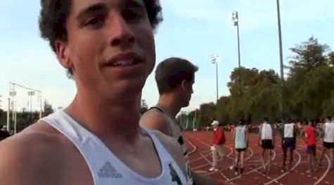Cam Levins after 3:42 in 1500 at the 2012 Stanford Invitational