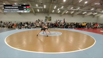 132 lbs Champ. Round 1 - Cooper Mathews, Cherokee Trail vs Charlie Kuykendall, Lewis-Palmer