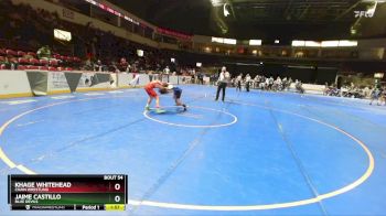 125 lbs Semifinal - Jaime Castillo, Blue Devils vs Khage Whitehead, Chain Wrestling