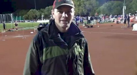 Brie Felnagle after big 15:22 5k PR at the 2012 Stanford Invitational