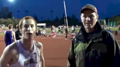 Matt Duffy (14.01) after 5k at the 2012 Stanford Invitational