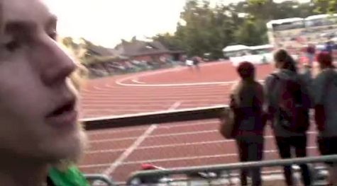 Evan Jager after 1500 at the 2012 Stanford Invitational