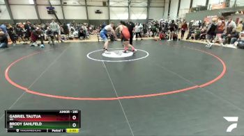 285 lbs Cons. Round 2 - Gabriel Tautua, WA vs Brody Sahlfeld, OR