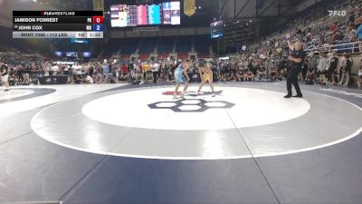 113 lbs Champ. Rd Of 32 - Jamison Forrest, PA vs John Cox, MO