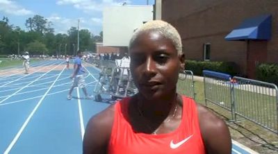 Damu Cherry returns to track after ruptured achilles 2012 Florida Relays