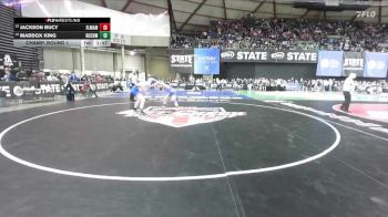 Boys 1A 144 lbs Champ. Round 1 - Maddox King, Rochester vs Jackson Bucy, Elma