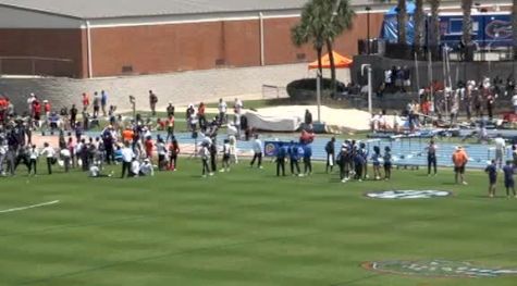 M Shuttle Hurdle Relay H01 (Pros race, 2012 Florida Relays)