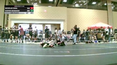 61 lbs 2nd Place - Nicholas Sosa, Black Flag Wr Ac vs Easton McMahon, Shootbox WC