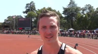 Janzten Oshier after 800 at the 2012 Stanford Invitational