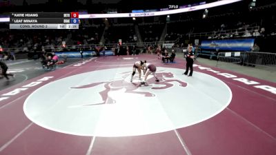 152 lbs Cons. Round 2 - Leat Minaya, Shaker vs Katie Huang, Bethlehem