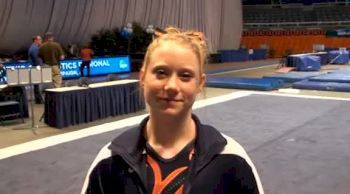 Kelsey Joannides Illinois Senior after her last NCAA Competition