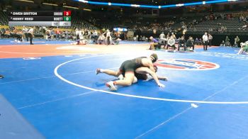 175 Class 2 lbs Cons. Round 2 - Owen Britton, Southern Boone vs Henry Reed, Monett