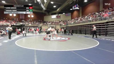 3A 285 lbs Cons. Round 1 - Chris Grider, Richfield vs Teegan Terry, Union