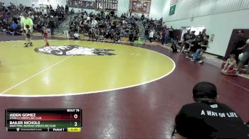 43 lbs Cons. Semi - Bailer Nichols, Deer Park Ironman Wrestling Club vs Aiden Gomez, Othello Wrestling Club