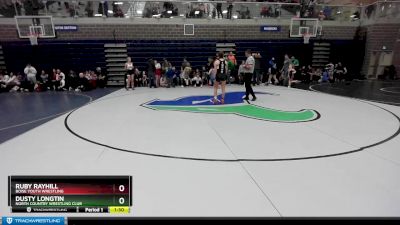 124/132 Round 4 - Dusty Longtin, North Country Wrestling Club vs Ruby Rayhill, Boise Youth Wrestling