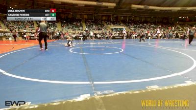 61 lbs Consi Of 8 #1 - Luke Brown, Open Mats vs Kamden Peters, Standfast