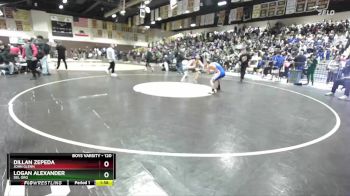 120 lbs Champ. Round 2 - Dillan Zepeda, John Glenn vs Logan Alexander, Del Oro