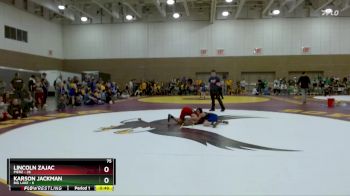 75 lbs Placement (4 Team) - Lincoln Zajac, Pierz vs Karson Jackman, Big Lake