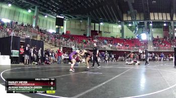 120 lbs Champ. Round 1 - Aliviah Mausbach-Green, Millard South Wrestling Club vs Paisley Meyer, Nebraska City Wrestling Club