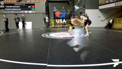 Schoolboys - 120 lbs 7th Place Match - Colton Magana, Redwood Wrestling Club vs Xavier Kimbrough