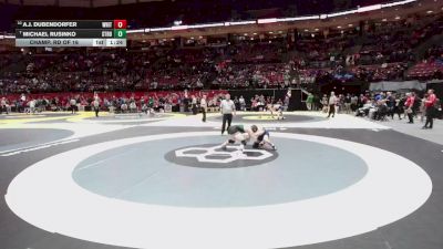 126 lbs Champ. Rd Of 16 - Michael Rusinko, Strongsville vs A.J. Dubendorfer, Whitmer