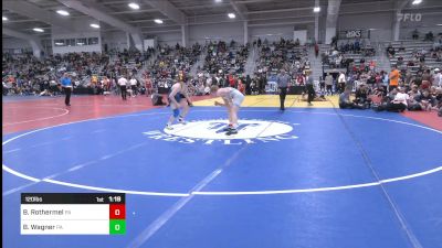 120 lbs Semifinal - Brock Rothermel, PA vs Bradley Wagner, PA