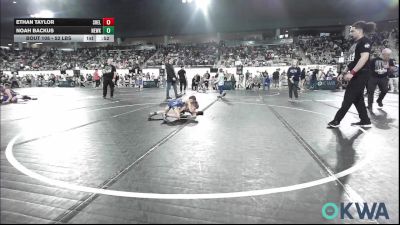 52 lbs 5th Place - Ethan Taylor, Shelton Wrestling Academy vs Noah Backus, Newkirk Takedown Club