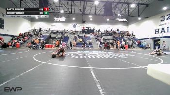 115 lbs Rr Rnd 2 - Raeya Perkins, Coweta vs Cecret Butler, McLain