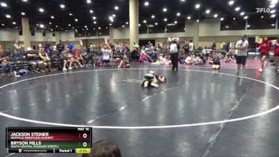 55 lbs Semifinal - Bryson Mills, South Central Punisher Wrestli vs Jackson Steiner, Niceville Wrestling Academy