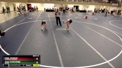 107 Championship Bracket Champ. Round 2 - Carl Murray, Zumbrota-Mazeppa vs Odin Duncombe, Becker