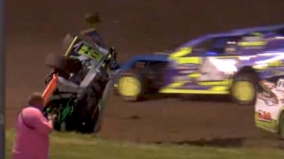 Justin Haley Flips At Lincoln Speedway
