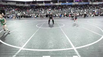 58 lbs Round Of 16 - Traesyn Anglin, Hawks WC Lincoln vs Leroy Byrne, Young Viking Warriors