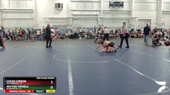 96 lbs Finals (8 Team) - Lucas Carson, All American vs Peyton Vowels, Glasgow WA